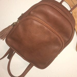 Brown Mini Backpack